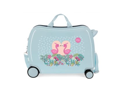 detsky cestovny kufor na kolieskach odrazadlo roll road pelikan love 34l 3579821