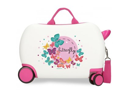 detsky cestovny kufor na kolieskach odrazadlo movom butterfly 25l 3721061