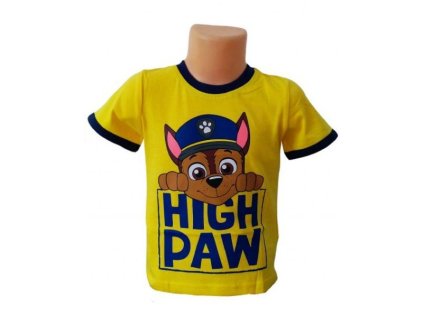 Tričko Tlapková Patrola Paw Patrol krátký rukáv > varianta 01 - žluté