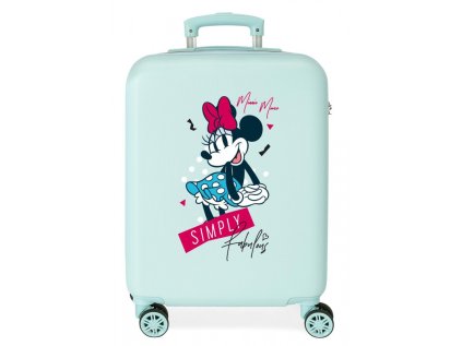 luxusny detsky abs cestovny kufor minnie mouse simply 55x38x20cm 34l 3581121