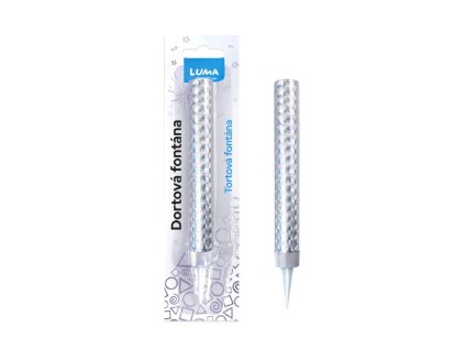 Fontána 12cm stříbrná LUMA