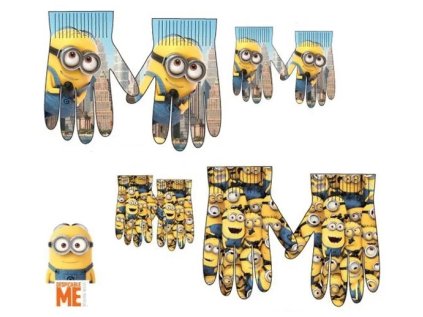 CHLAPECKÉ RUKAVICE MIMONI modré (Velikost uni)