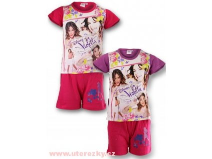 Letní komplet tričko a kraťasy Violetta > varianta 114 - růžová > 116