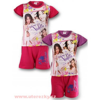 Letní komplet tričko a kraťasy Violetta > varianta 114 - růžová > 116
