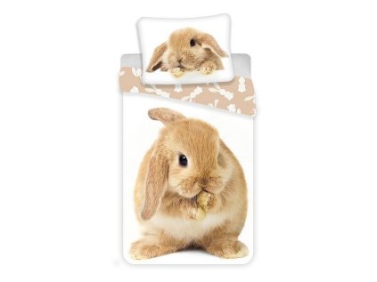 JERRY FABRICS DĚTSKÉ POVLEČENÍ Králíček hnědý Bunny Brown