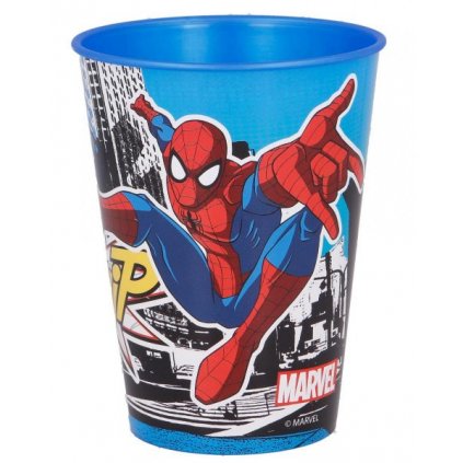 PLASTOVÁ SKLENIČKA KELÍMEK SPIDERMAN > varianta 01-51307