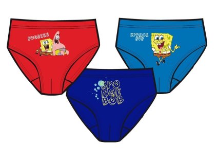 CHLAPECKÉ SLIPY SPONGE BOB - SADA 3 KS (Velikost 98/104)