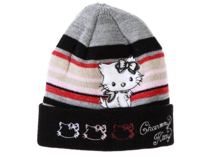 DÍVČÍ ZIMNÍ ČEPICE CHARMMY KITTY černá (Velikost 52)