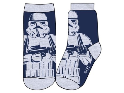 CHLAPECKÉ PONOŽKY STAR WARS modré (Velikost 23/26)
