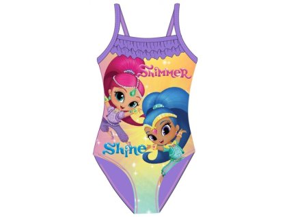 DÍVČÍ JEDNODÍLNÉ PLAVKY SHIMMER AND SHINE fialové (Velikost 98/104)