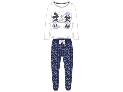 DÍVČÍ PYŽAMO DISNEY MINNIE MOUSE bílé (Velikost 152)