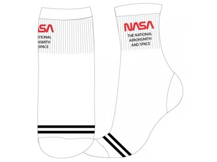 CHLAPECKÉ PONOŽKY NASA SPORT bíločerné (Velikost 31/34)