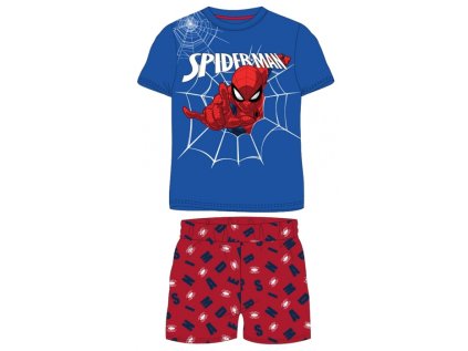CHLAPECKÉ LETNÍ PYŽAMO SPIDERMAN modré (Velikost 104)