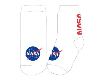 CHLAPECKÉ/PÁNSKÉ PONOŽKY NASA bílé (Velikost 39/42)