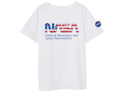 CHLAPECKÉ TRIČKO NASA bílé (Velikost 134/140)