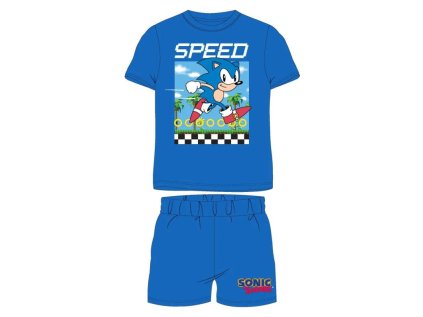 Chlapecké letní pyžamo Sonic modré (Velikost 104)