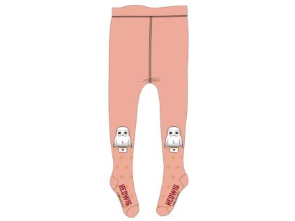 Dívčí punčocháče Harry Potter sova Hedvika oranžové (Velikost 104/110)