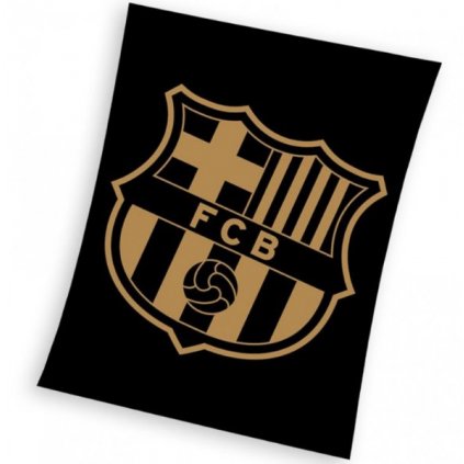 Fotbalová deka FC Barcelona Gradient Black 130x160 cm > varianta deka Gradient Black