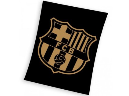 Fotbalová deka FC Barcelona Gradient Black 130x160 cm > varianta deka Gradient Black