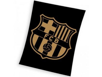 Fotbalová deka FC Barcelona Gradient Black 130x160 cm > varianta deka Gradient Black