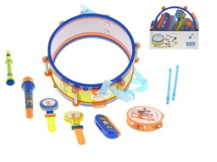 Sada hudebních nástrojů 7 ks s paličkami