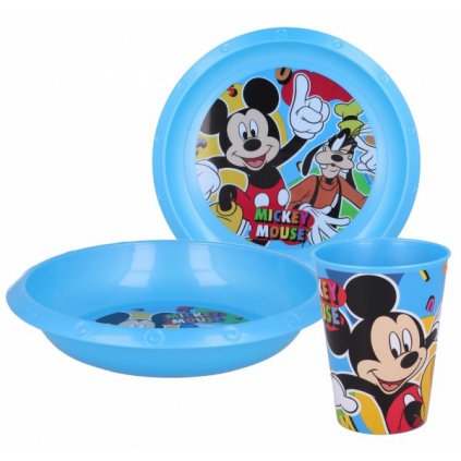 DĚTSKÝ JÍDELNÍ 3-DÍLNÝ SET DISNEY MICKEY MOUSE > varianta 03-50100