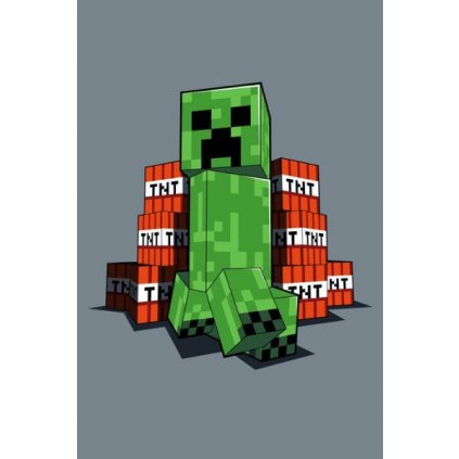 JERRY FABRICS Fleece deka Minecraft TNT > varianta deka TNT