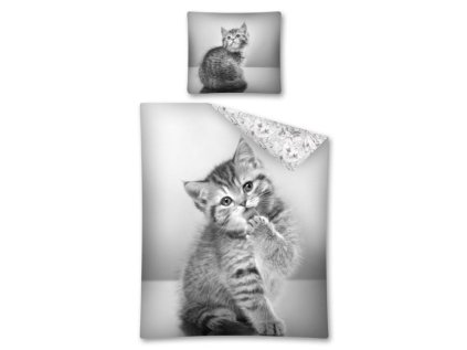 DETEXPOL Povlečení Sweet Animals kotě 140-200, 70-80 > varianta 01 - Kotě Sweet Animals