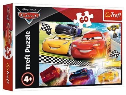 PUZZLE DISNEY CARS 3 ŽIVOTNÍ ZÁVOD 60 dílků > varianta 17334