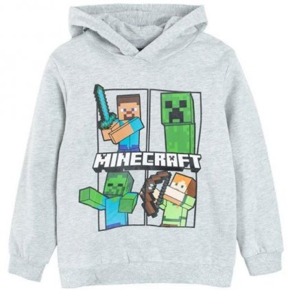 MIKINA MINECRAFT > varianta 265 šedá