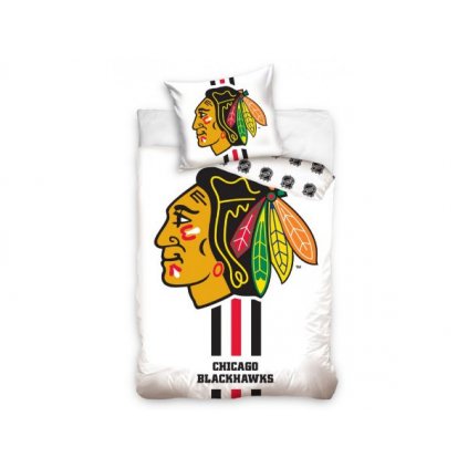 Hokejové povlečení NHL Chicago Blackhawks White > varianta Chicago Blackhawks White