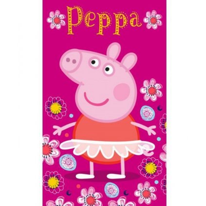 Dětský ručník Prasátko Peppa Pig Baletka 30x50 cm > varianta ručník Baletka
