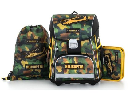 Karton P+P Set 3dílný PREMIUM Helikoptéra batoh, penál, sáček > varianta sada 01-2022