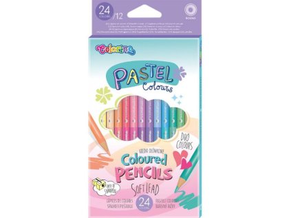 Colorino pastelky dvoubarevné Pastel 24 barev > varianta 06-12-24-pastelové