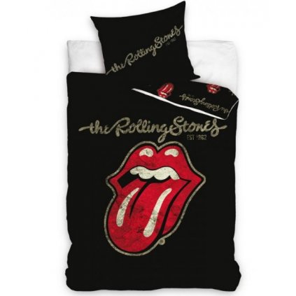 Bavlněné povlečení Rolling Stones Black > varianta 01