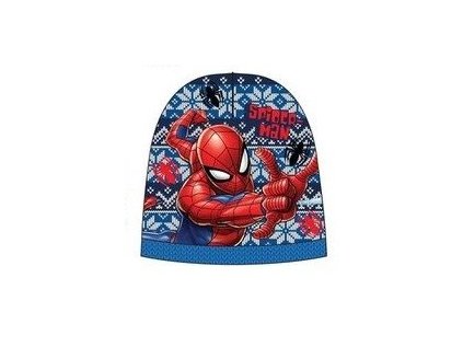 čepice Spiderman > varianta 03-4012 modrý lem