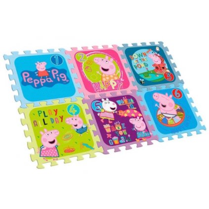 PĚNOVÉ PUZZLE PRASÁTKO PEPPA PIG 6 dílků > varianta 001-813-03