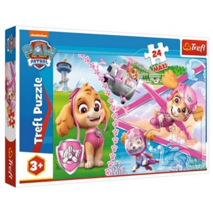 Puzzle Tlapková patrola Paw Patrol PUZZLE MAXI HRDINSKÁ SKYE 24 DÍLKŮ > varianta 001-puzzle-24