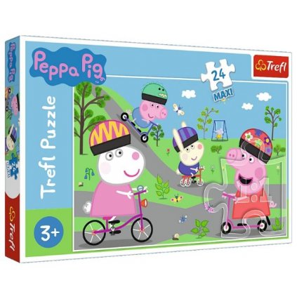 PUZZLE MAXI PRASÁTKO PEPPA PIG AKTIVNÍ DEN PEPPY 24 dílků > varianta 14330