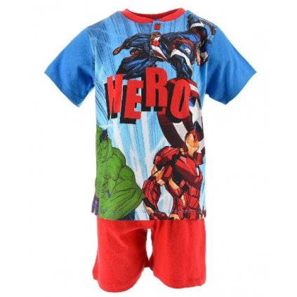 Letní komplet tričko a kraťasy Avengers > varianta 2091 modro - červené