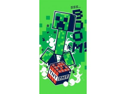 JERRY FABRICS Osuška Minecraft Boom 70-140 > varianta Osuška Boom