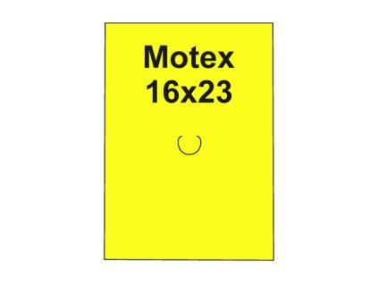 etikety cen motex 16x23 hranate 870 etiket kotoucek zlute