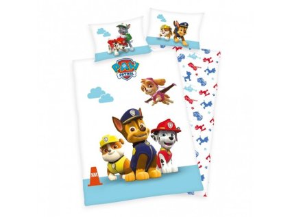 HERDING Dětské bavlněné povlečení do postýlky Paw Patrol Tlapková Patrola > varianta 001-0205