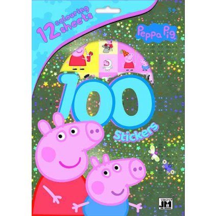 100 samolepek s omal. listy Prasátko Peppa Pig > varianta samolepky-100-2