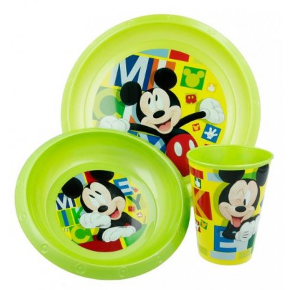 DĚTSKÝ JÍDELNÍ 3-DÍLNÝ SET DISNEY MICKEY MOUSE > varianta 03-44200