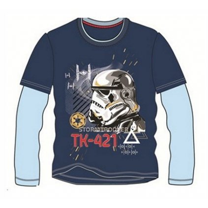 TRIČKO STAR WARS DLOUHÝ RUKÁV > varianta 29792 - tmavě modré > 104