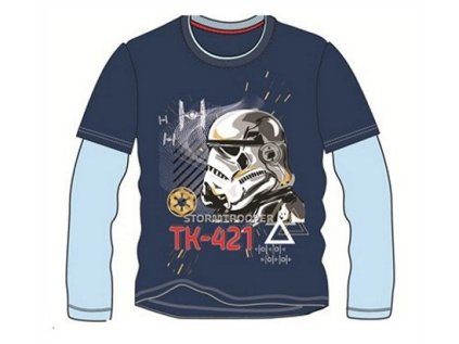 TRIČKO STAR WARS DLOUHÝ RUKÁV > varianta 29792 - tmavě modré > 104