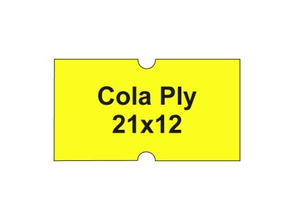 etikety cen cola ply 21x12 hranate 1250 etiket kotoucek zlute