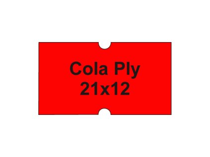etikety cen cola ply 21x12 hranate 1250 etiket kotoucek cervene