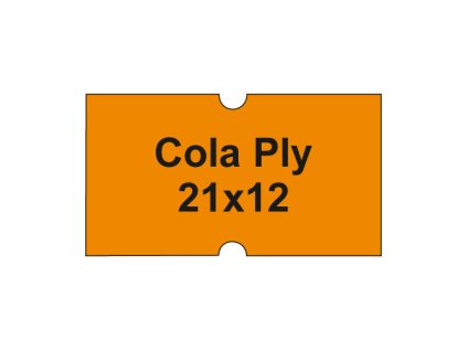 etikety cen cola ply 21x12 hranate 1250 etiket kotoucek oranzove